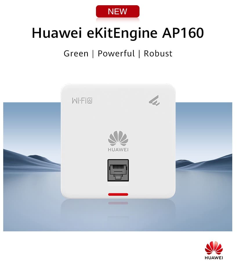 Access Point Huawei eKitEngine Dual Band AP160 Wi-Fi 6 AX1800 RE080176 marca Huawei - Redes y Conectividad