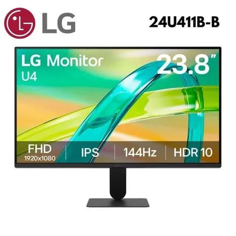 Monitor LG U4 24U411B-B/23.8"/FHD/IPS/144Hz/HDMI/Earphone-out/(3 polos (Solo sonido) marca LG - Monitores Touch Screen
