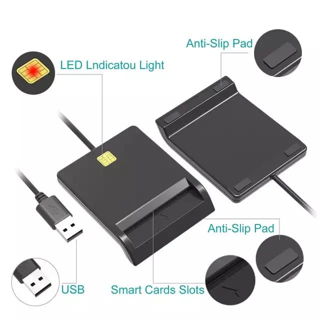 Lector para DNI electronico USB, para Firma digital - Encore marca Encore Electronics - Lectores Biometricos Huelleros