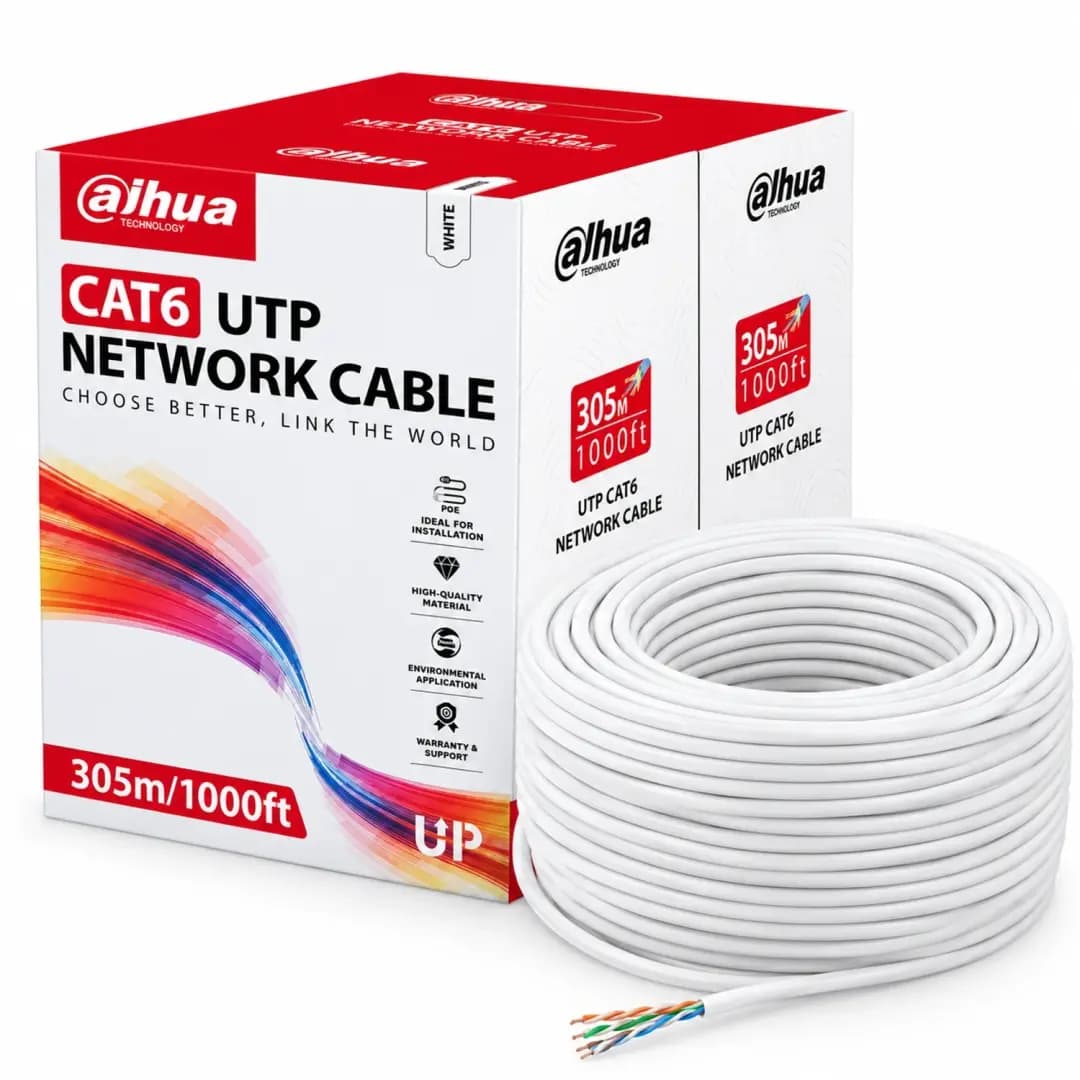 Cable UTP cat6 99.97% cobre 305 Mts marca DAHUA - Cables UTP | STP | F/UTP