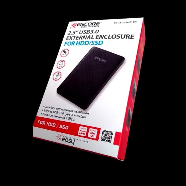 CARCASA ENCLOSURE CASE PARA SSD / HDD SATA 2.5¨ USB 3.0, ENU3-HD259HD marca Encore Electronics - Accesorios y Adaptadores
