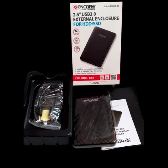 CARCASA ENCLOSURE CASE PARA SSD / HDD SATA 2.5¨ USB 3.0, ENU3-HD259HD marca Encore Electronics - Accesorios y Adaptadores