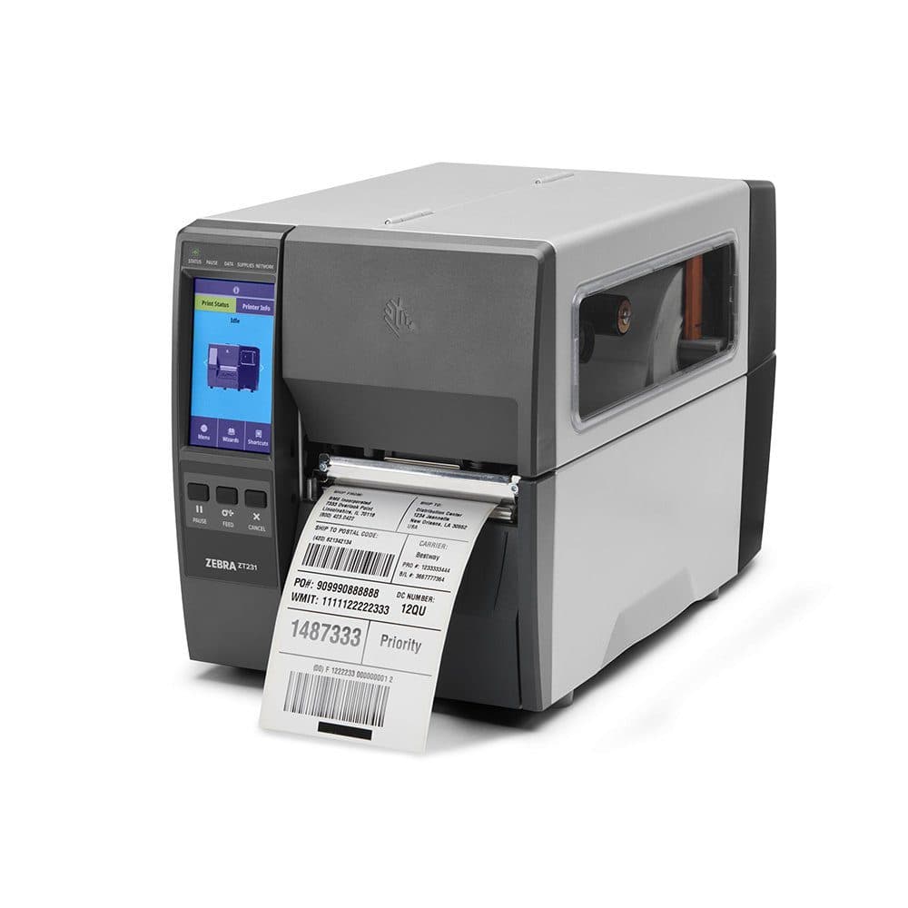 Impresora Industrial de etiquetas ZEBRA ZT231 Termica y Termica directa, 203 DPI, Serial/Ethernet/USB /Bluetooth marca Zebra - Impresoras Etiquetadoras
