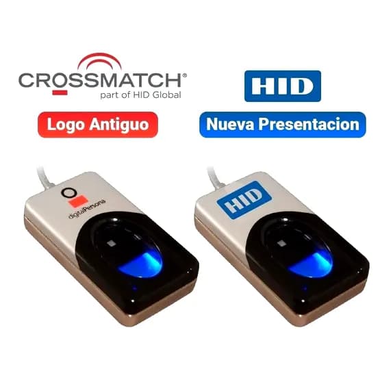 Lector de Huella Digital USB HID (Digital Persona) URU4500 marca HID - Lectores Biometricos Huelleros