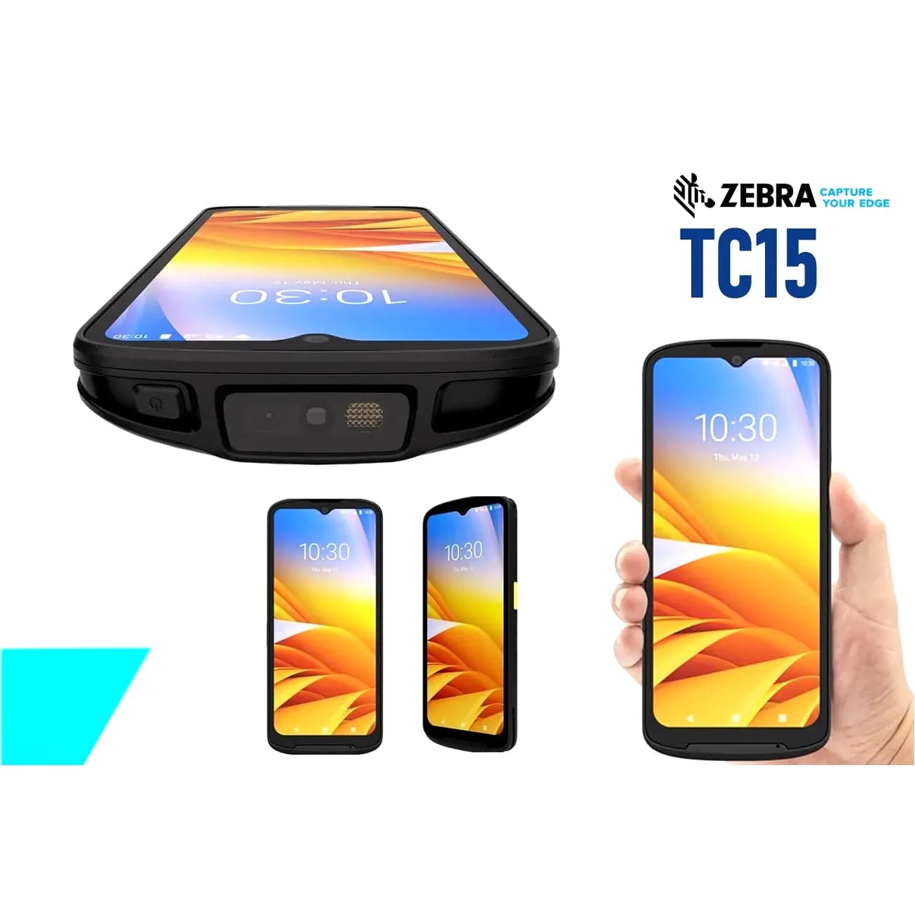 PDA Zebra TC15 Terminal Movil 6.5" - 4GB - 64GB - Wi-Fi - Bluetooth - Android 13- Incluye Cable y Cargador marca Zebra - Punto de Venta POS | AIO