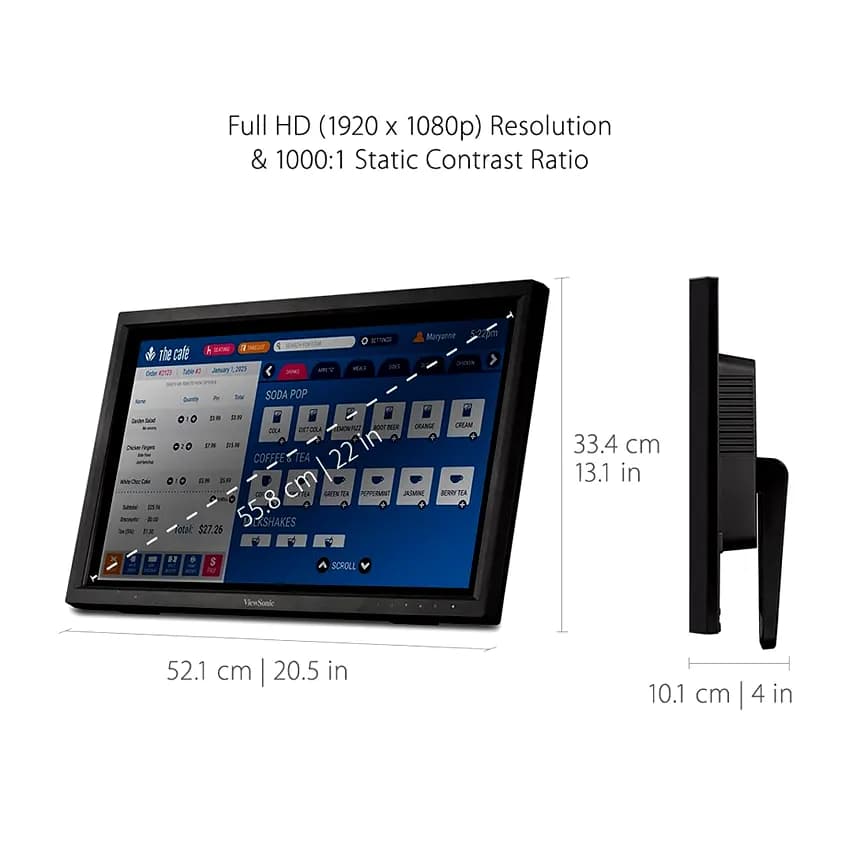Monitor Touch Screen de 22" ViewSonic pantalla tactil TD2223 marca ViewSonic - Monitores Touch Screen