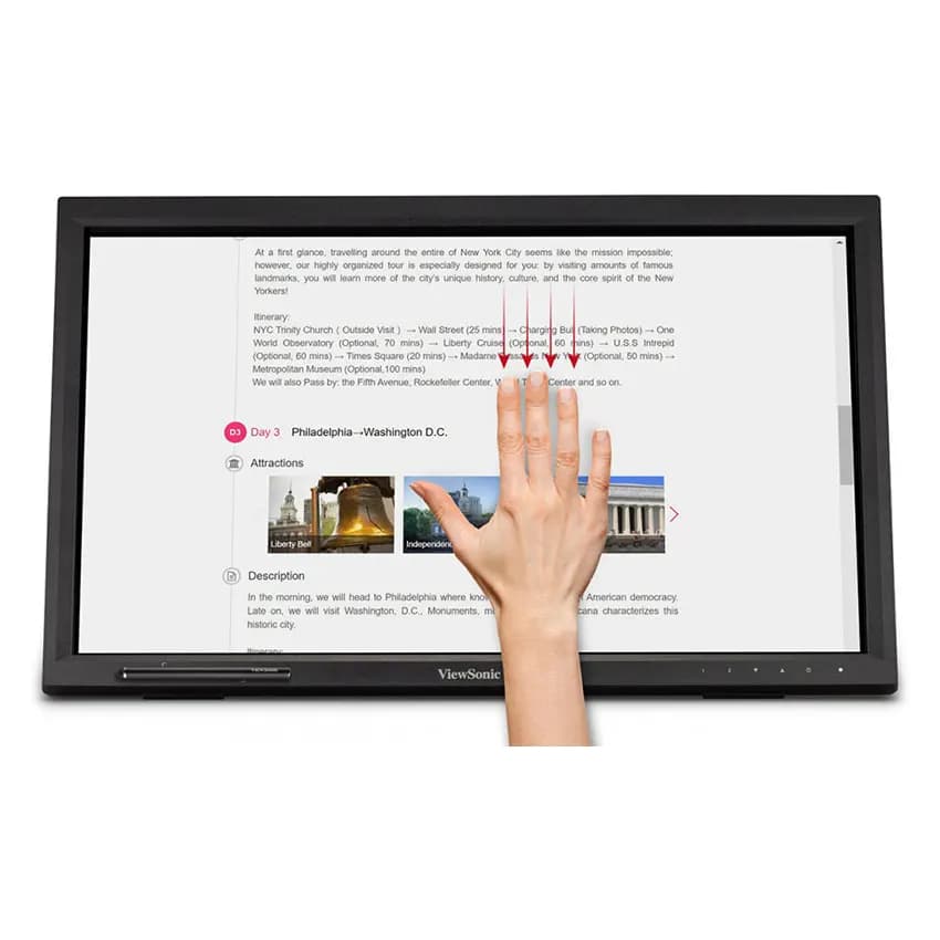 Monitor Touch Screen de 22" ViewSonic pantalla tactil TD2223 marca ViewSonic - Monitores Touch Screen