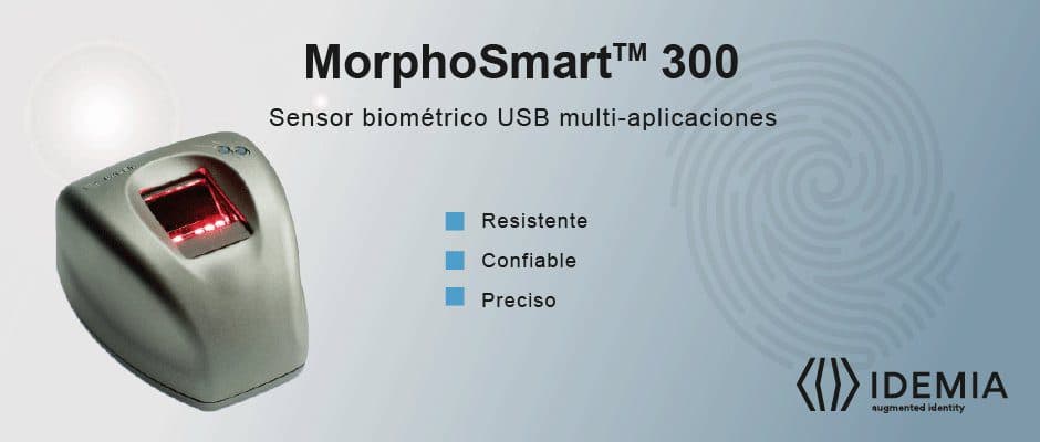LECTOR DE HUELLAS DACTILARES IDEMIA MORPHO MSO-300 marca IDEMIA - Morpho - Lectores Biometricos Huelleros