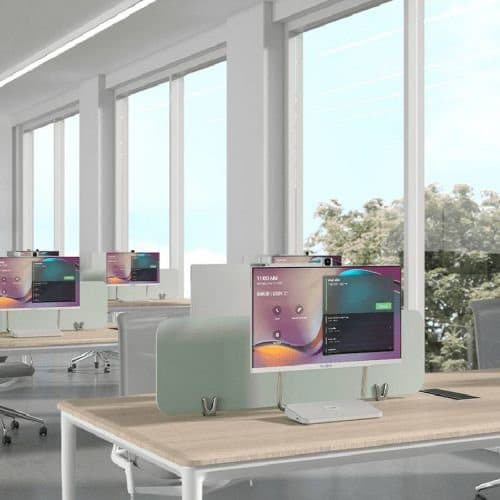 Yealink DeskVision Pantalla 24 Pulgadas todo en uno integra Camara 4K marca Yealink - Pantallas Interactivas Pizarras