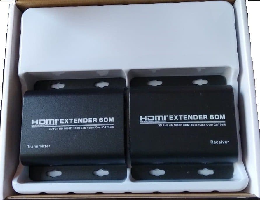 Extender HDMI 60MT con UTP RJ45 CAT5e/6 1080P 3D /IR marca Zenhon - Extender HDMI Splitter