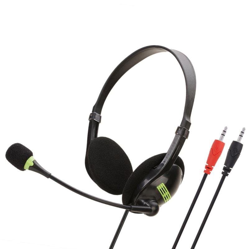 Audifonos Con Microfono Doble Jack 3.5mm para PC y Laptop Auricular vincha - Webcam Auriculares