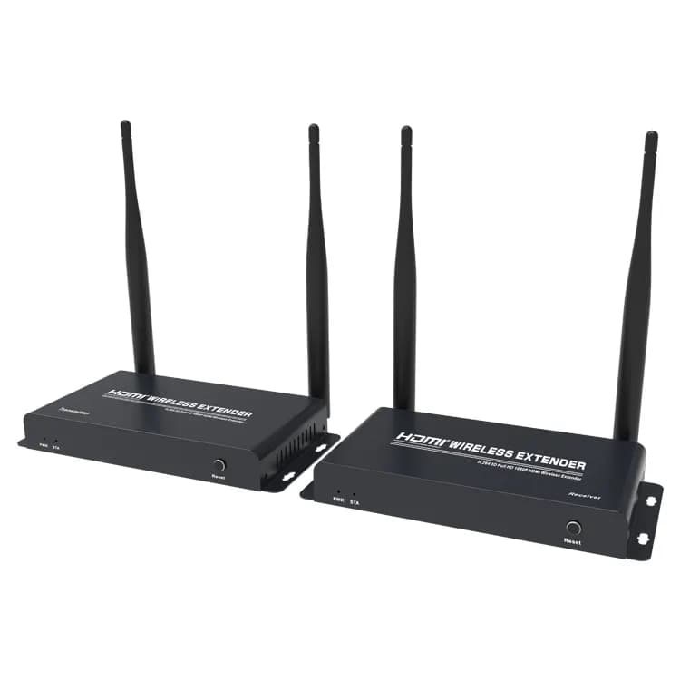 Extender HDMI Inalambrico 200Metros 3D Full HD 1080P (1920x1080@60Hz) Kit Emisor-Receptor marca Zenhon - Extender HDMI Splitter