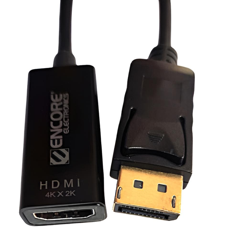 Adaptador DisplayPort a HDMI 4K PC y MAC marca Encore Electronics - Adaptador DisplayPort | HDMI | TIPO C