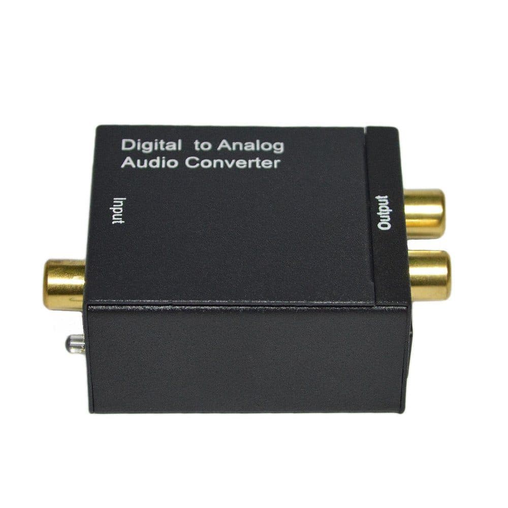 Convertidor Audio Digital a Analogo (Digital to Analog Audio Converter) + Cable Toslink - Webcam Auriculares