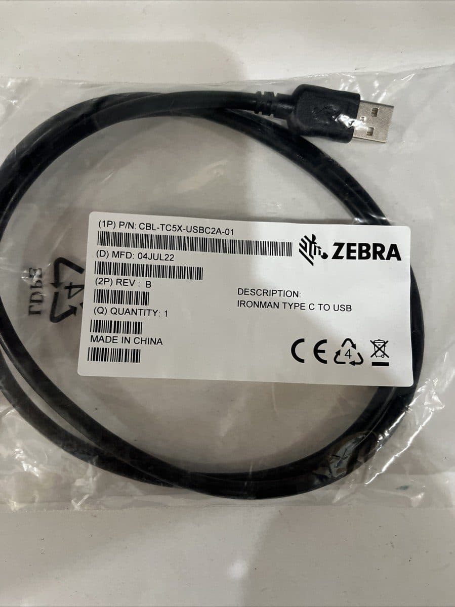 Cable Tipo C a USB A- 1.0 mt  para Jabra PanaCast y Zebra Móvil marca Zebra - JABRA Altavoces y Audifonos para conferencia