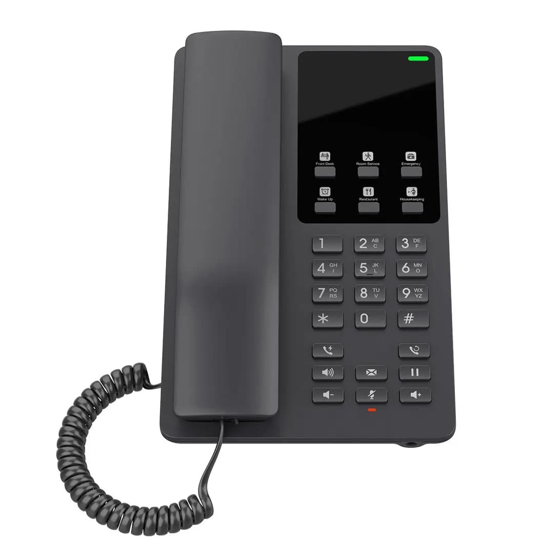 TELEFONO IP GRANDSTREAM PARA HOSPITALES Y HOTELES CON 2 CUENTAS SIP/LINEAS marca GrandStream - GrandStream Telefonos y Centrales IP