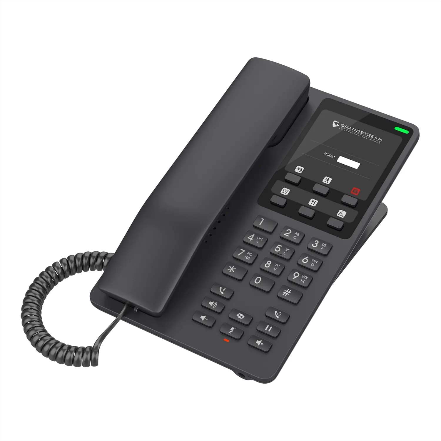 TELEFONO IP GRANDSTREAM PARA HOSPITALES Y HOTELES CON 2 CUENTAS SIP/LINEAS marca GrandStream - GrandStream Telefonos y Centrales IP