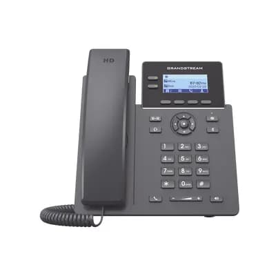 Telefono IP Grandstream GRP2602P, 2 Lineas 4 Cuentas SIP LCD 132X48  2P 10/100Mbps PoE, c/fuente marca GrandStream - GrandStream Telefonos y Centrales IP