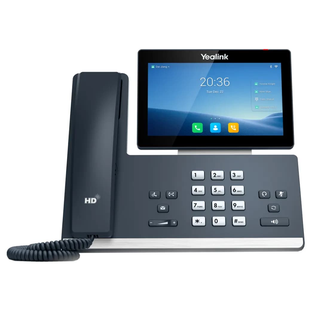 Telefono IP Profesional Yealink SIP-T58W, 16 Lineas, 2P RJ45 Gigabit PoE, WiFi-BT, Android 9 marca Yealink - YEALINK Telefonos IP