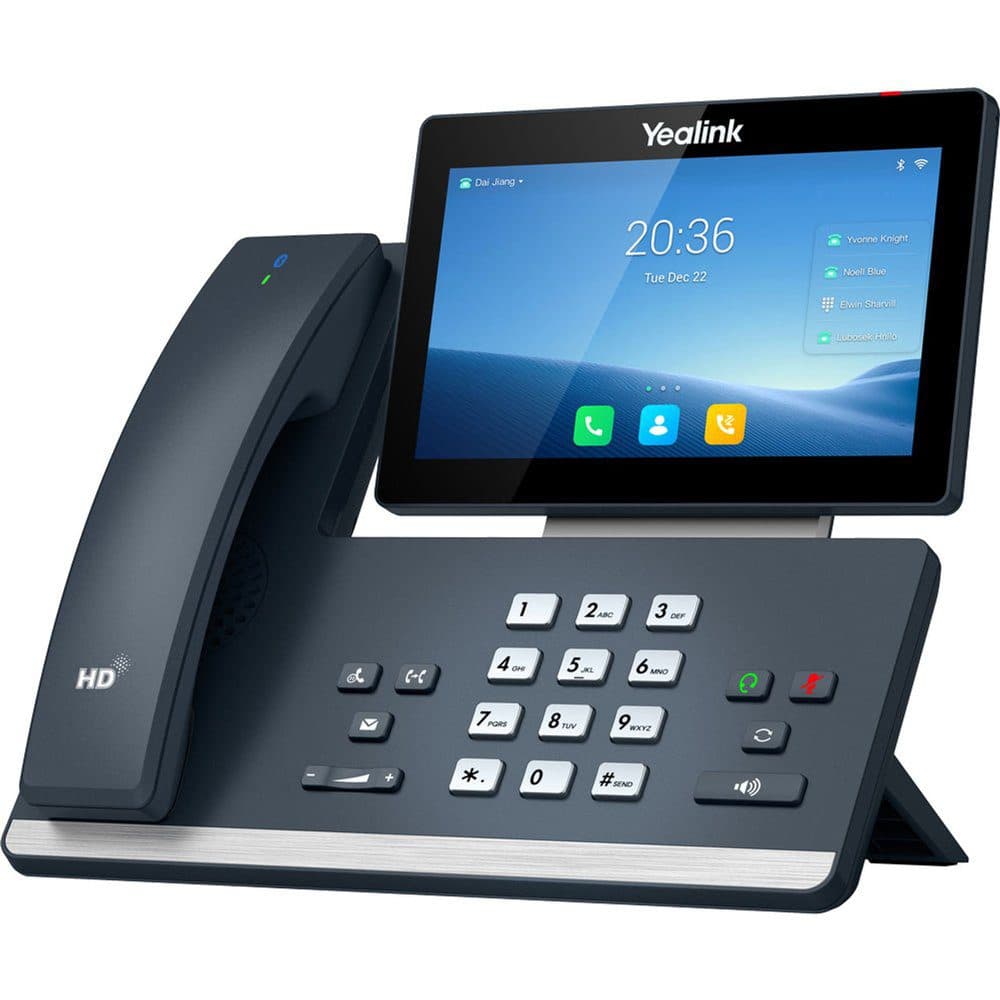 Telefono IP Profesional Yealink SIP-T58W, 16 Lineas, 2P RJ45 Gigabit PoE, WiFi-BT, Android 9 marca Yealink - YEALINK Telefonos IP
