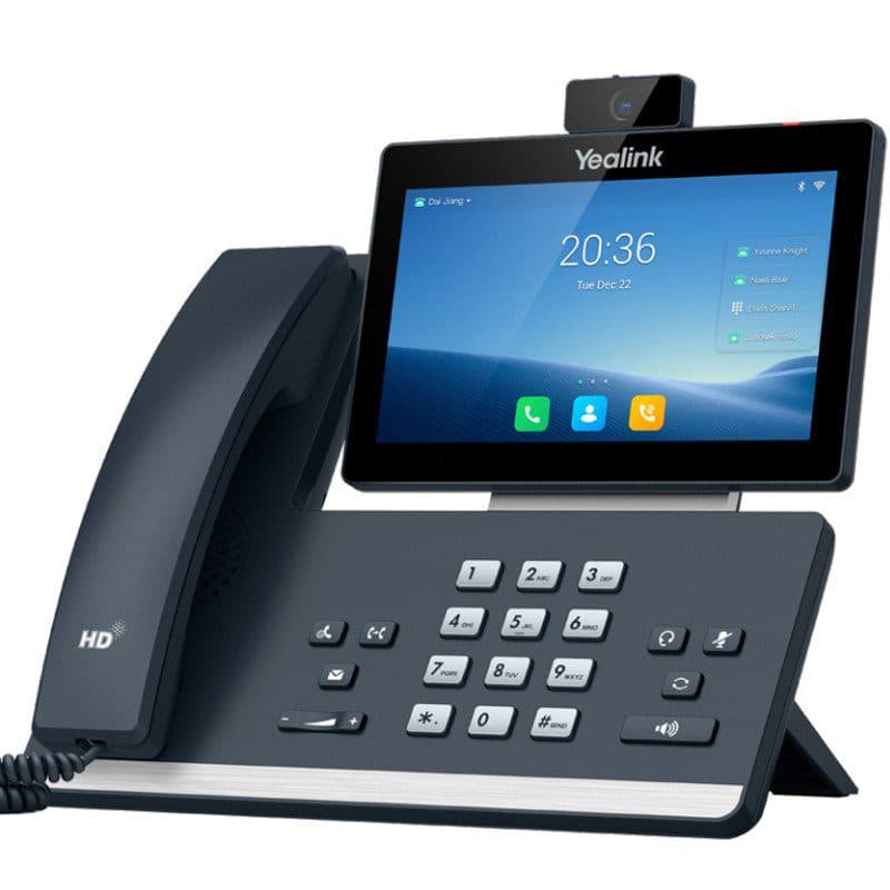 Telefono IP Profesional SIP-T58W PRO 16 Lineas, Camara 720p, POE, WiFi-BT, Android 9, Yealink marca Yealink - YEALINK Telefonos IP