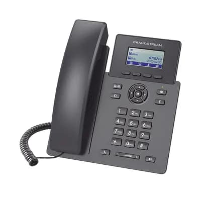 TELEFONO IP GRANDSTREAM GRP2601P, 2 LINEAS 2 CUENTAS SIP, LCD 132X48 2P RJ45 10/100Mbps POE c/Fuente marca GrandStream - GrandStream Telefonos y Centrales IP