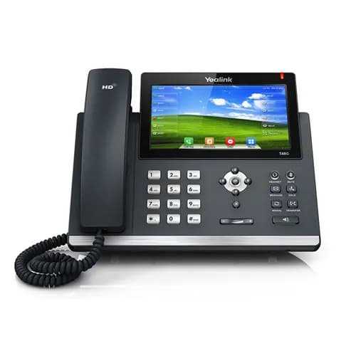TELEFONO IP YEALINK GERENCIAL SIP-T48U 16 LINEAS LCD COLOR TOUCH 7 PoE- Sin Fuente marca Yealink - YEALINK Telefonos IP