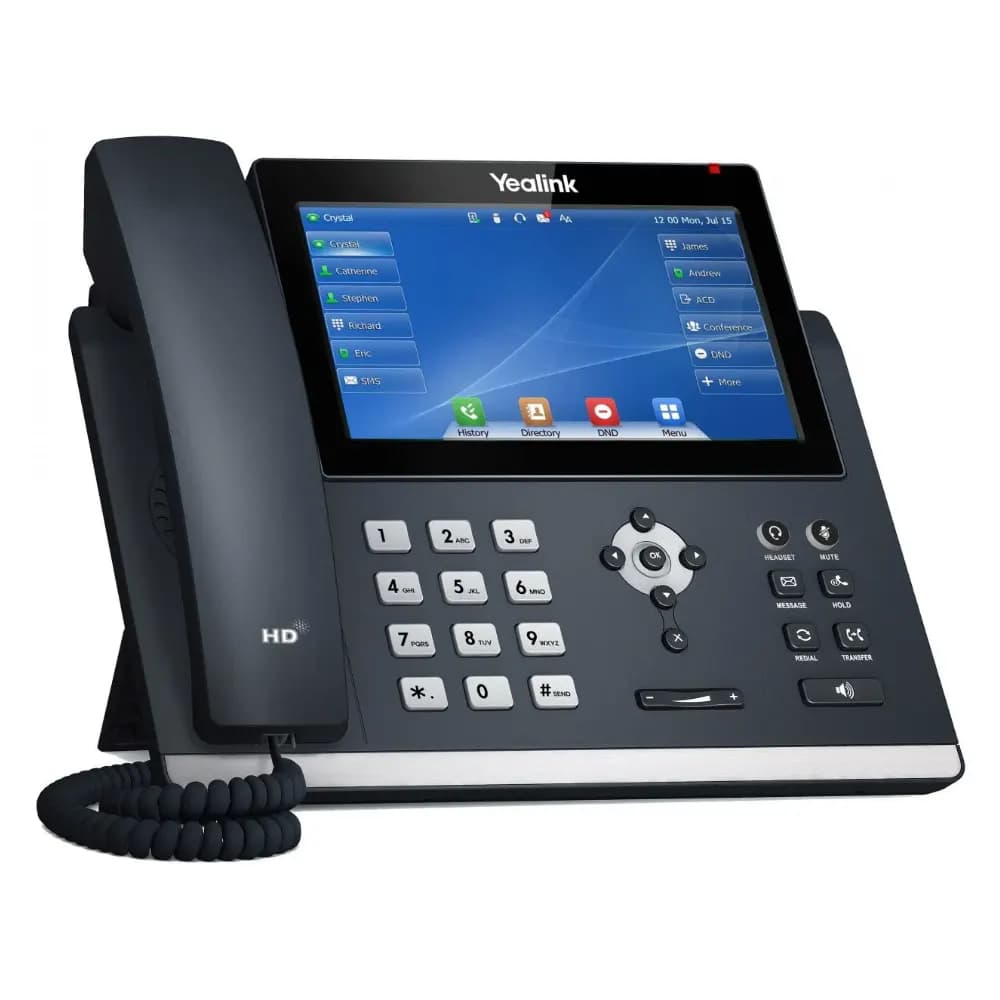 TELEFONO IP YEALINK GERENCIAL SIP-T48U 16 LINEAS LCD COLOR TOUCH 7 PoE- Sin Fuente marca Yealink - YEALINK Telefonos IP