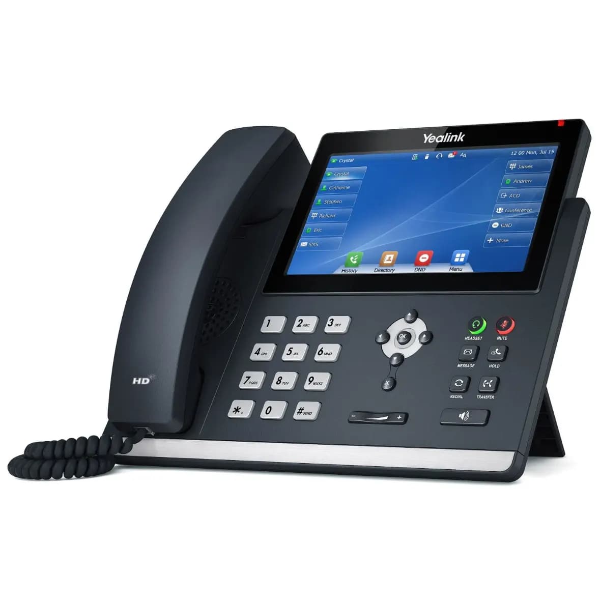 TELEFONO IP YEALINK GERENCIAL SIP-T48U 16 LINEAS LCD COLOR TOUCH 7 PoE- Sin Fuente marca Yealink - YEALINK Telefonos IP