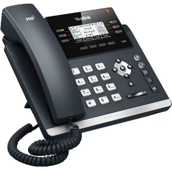 TELEFONO IP YEALINK SIP-T41P 3 LINEAS LCD 2.7" 192X64 2 PORT 10/100 MBPS, POE,  (NO INCLUYE FUENTE) marca Yealink - YEALINK Telefonos IP