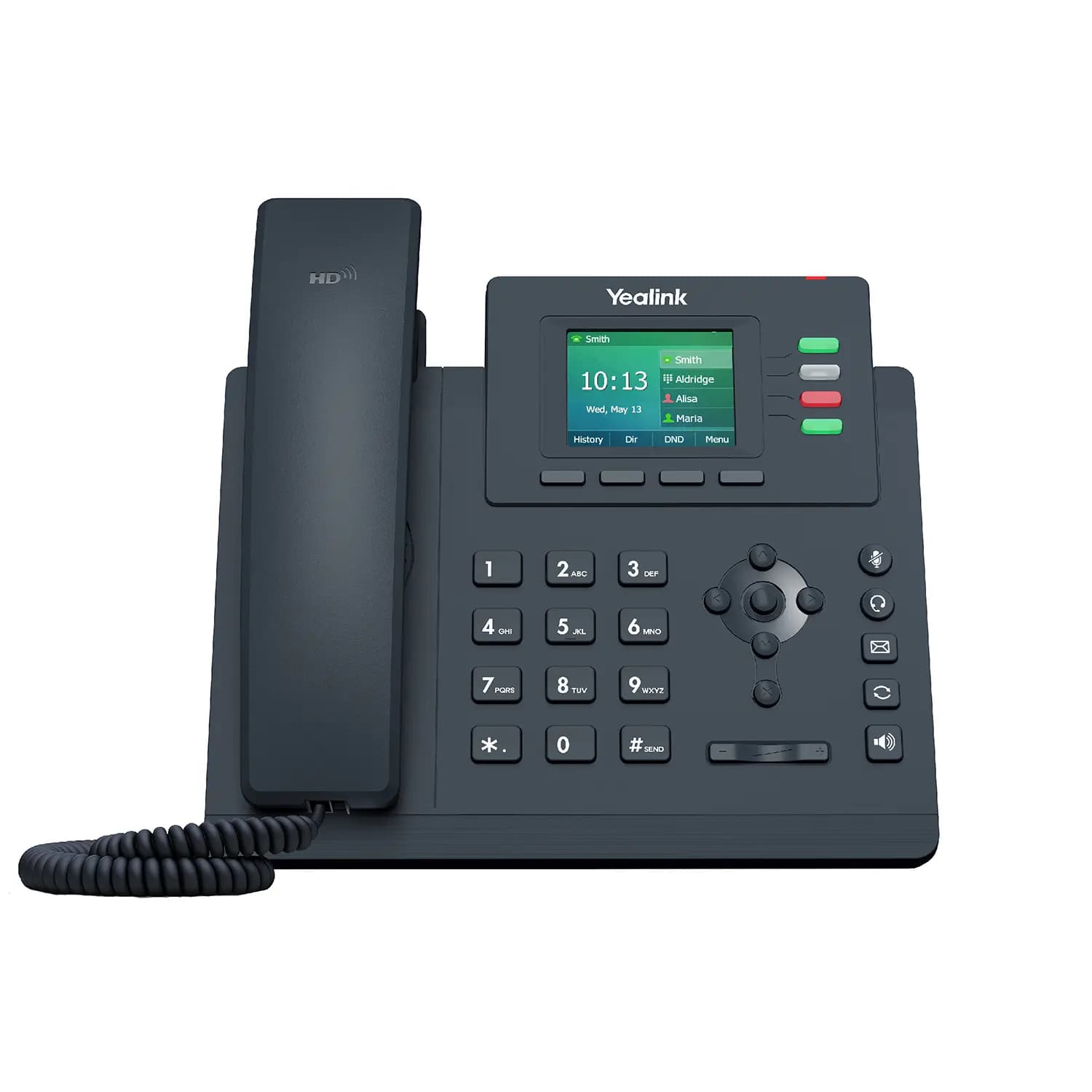 TELEFONO IP YEALINK EJECUTIVO SIP-T33G 4 LINEAS LCD COLOR 2.4, 2p RJ45 Gigabit PoE, Incluye Adaptador de Corriente marca Yealink - YEALINK Telefonos IP