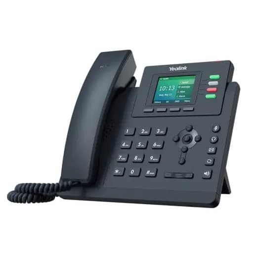 TELEFONO IP YEALINK EJECUTIVO SIP-T33G 4 LINEAS LCD COLOR 2.4, 2p RJ45 Gigabit PoE, Incluye Adaptador de Corriente marca Yealink - YEALINK Telefonos IP