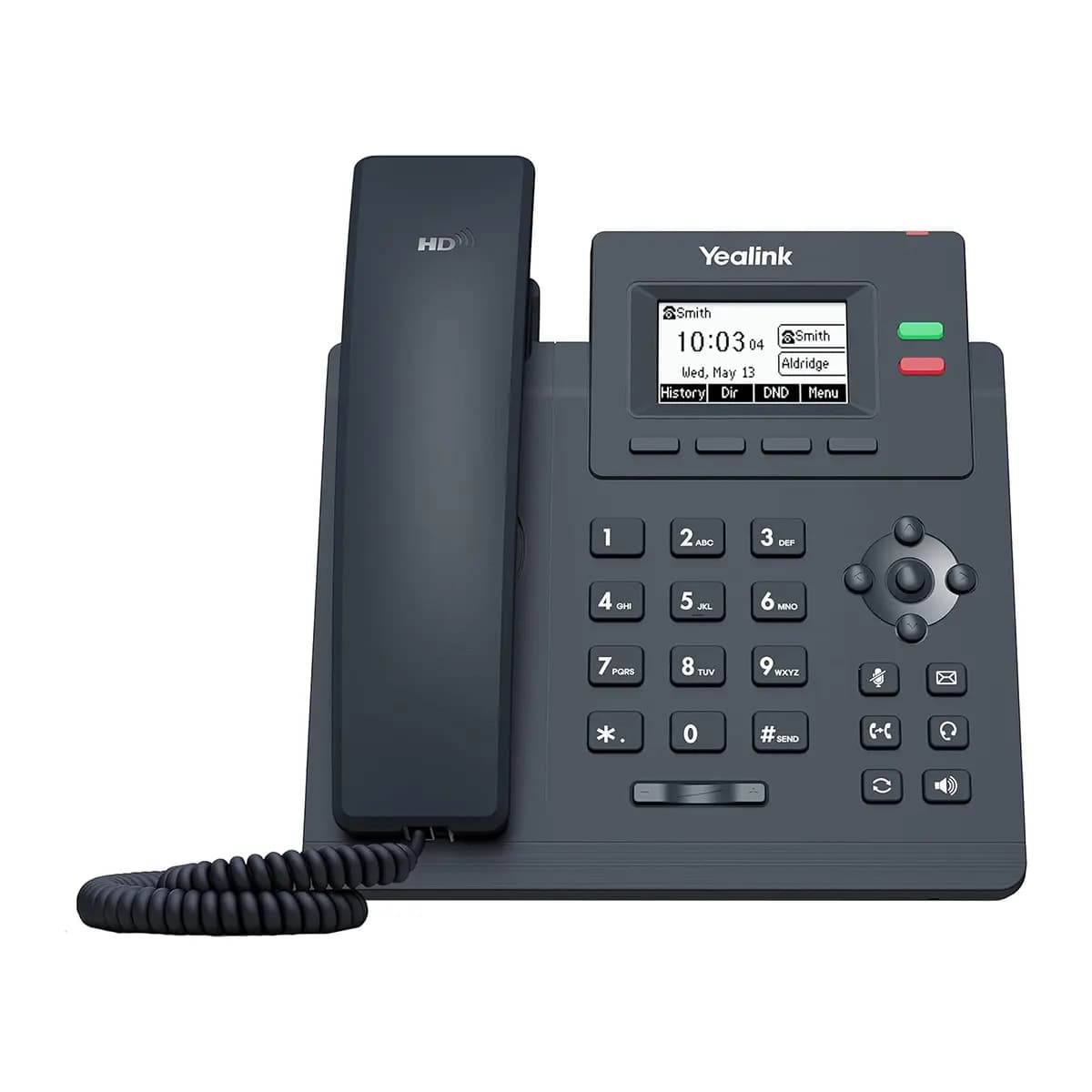 Telefono IP Yealink T31G 2 Lineas LCD 132x64 2 RJ45 GIGABIT POE Conferencia 5 Vias, Incluye Adaptador de Corriente marca Yealink - YEALINK Telefonos IP