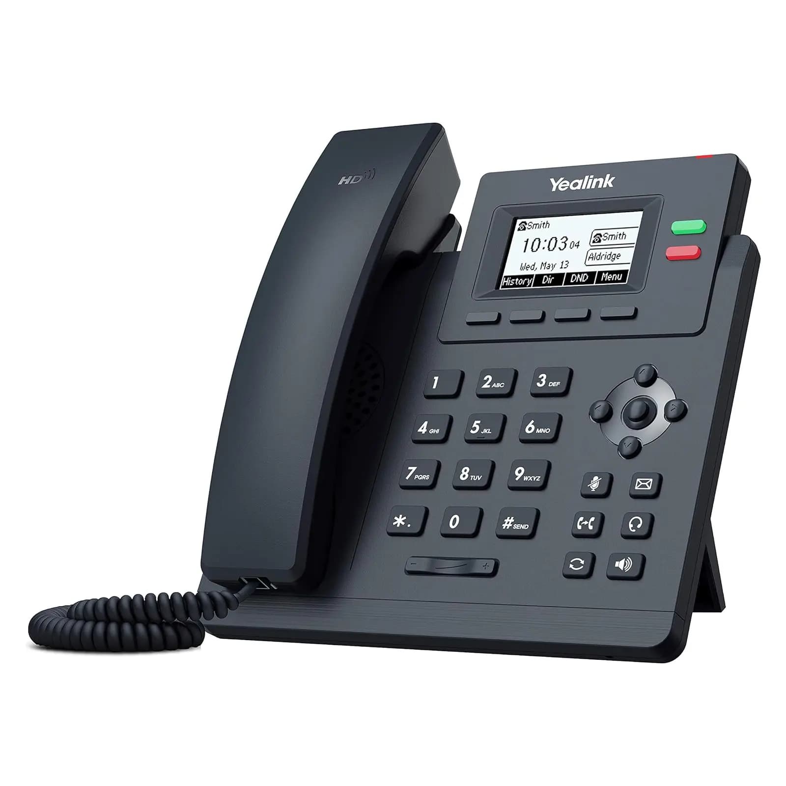 Telefono IP Yealink T31G 2 Lineas LCD 132x64 2 RJ45 GIGABIT POE Conferencia 5 Vias, Incluye Adaptador de Corriente marca Yealink - YEALINK Telefonos IP