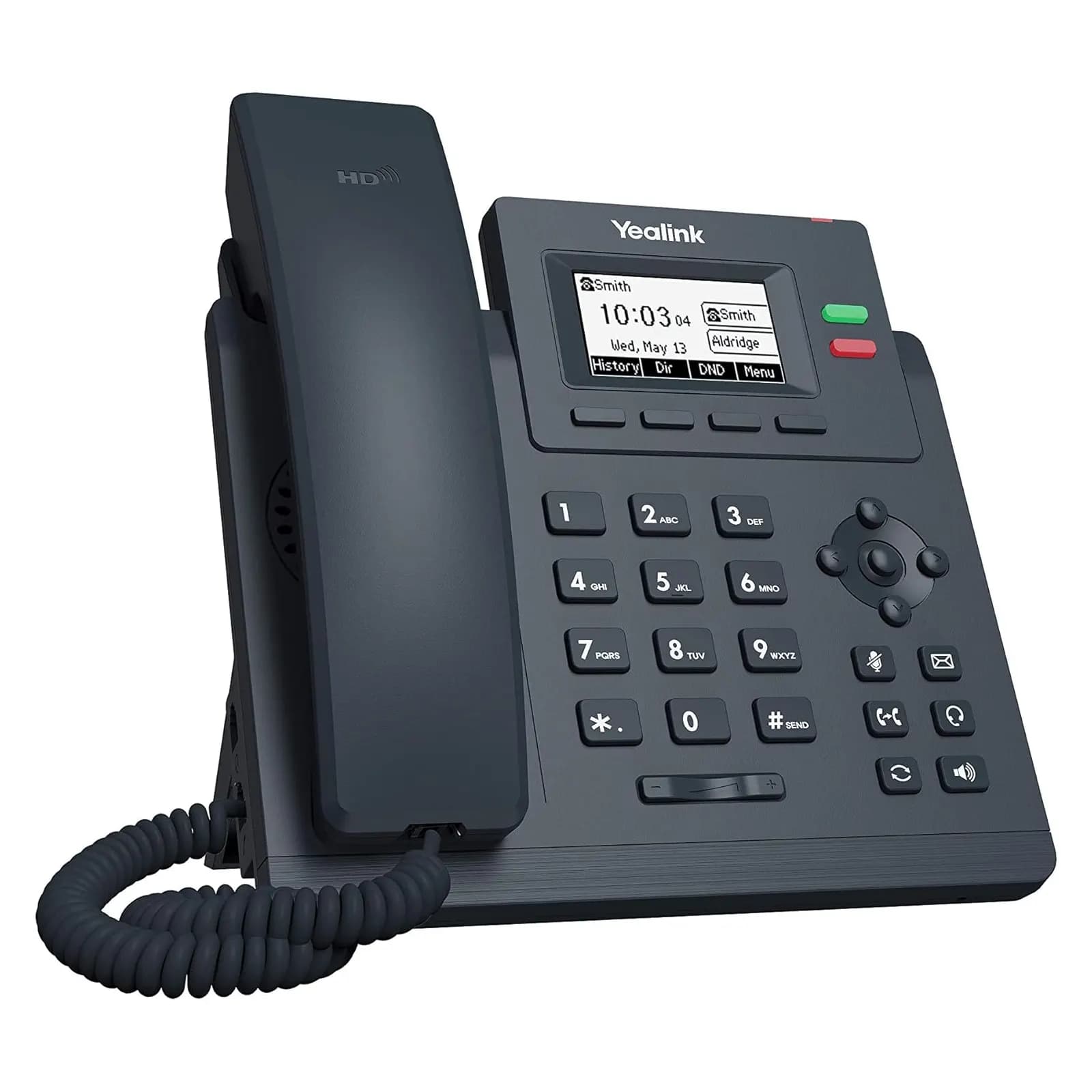 Telefono IP Yealink T31G 2 Lineas LCD 132x64 2 RJ45 GIGABIT POE Conferencia 5 Vias, Incluye Adaptador de Corriente marca Yealink - YEALINK Telefonos IP