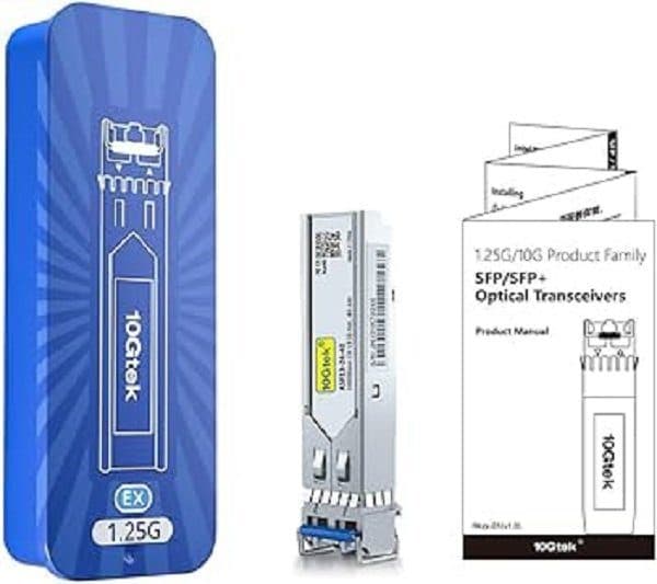 Transceiver SFP 1Gb 1310nm monomodo Duplex LC, 40 Km - 10Gtek- para HP-Aruba marca 10Gtek - Transceiver Transceptores 