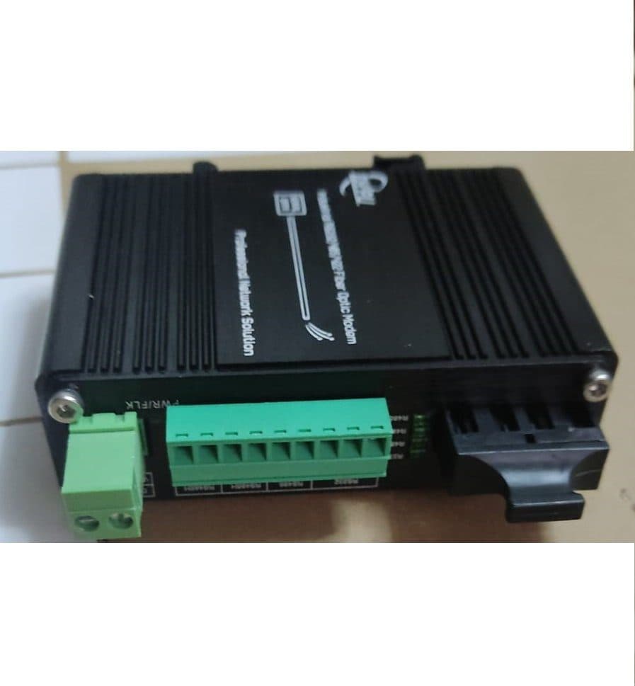 Media Converter Industrial 1Ch RS232/RS422/RS485 a Fibra duplex Monomodo SC, 40KM DIN-Rail marca E-Link - Conversores Media Converter