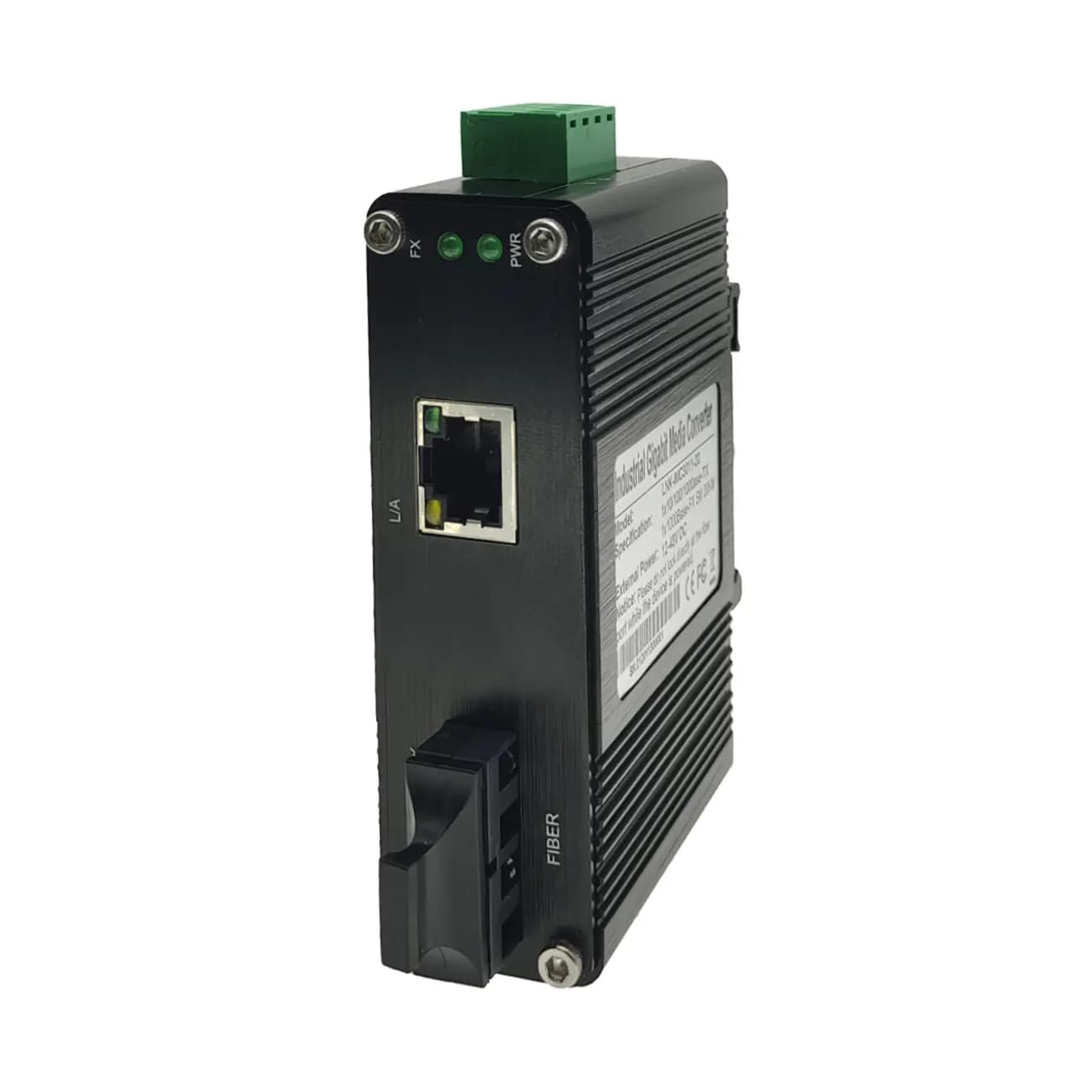 Media Converter Industrial RJ45 Ethernet Gigabit a Fibra monomodo Duplex SC, 1310nm, 20Km E-Link marca E-Link - Conversores Media Converter