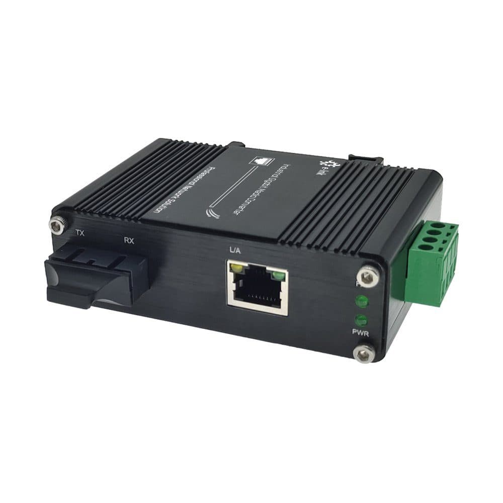 Media Converter Industrial RJ45 Ethernet Gigabit a Fibra monomodo Duplex SC, 1310nm, 20Km E-Link marca E-Link - Conversores Media Converter