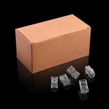 CONECTORES PLUG CAT6A - 8 Hilos  Caja x 100 - 10GTEK marca 10Gtek - Cables UTP | STP | F/UTP
