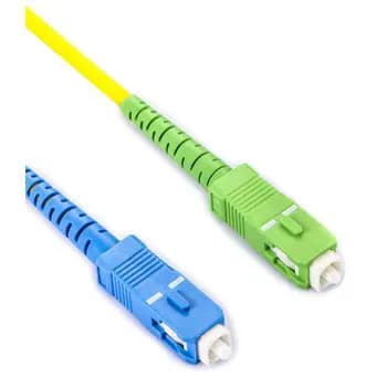Patch Cord Fibra Monomodo Simplex SC-APC SC-UPC 3Mt -LSZH Amarillo - Redes y Conectividad