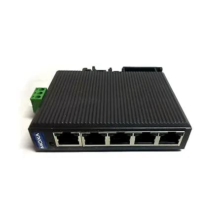 Switch Industrial 5-port Ethernet Gigabit  DIN -10 to 60°C  MOXA marca Moxa - Switch Industrial DIN-Rail
