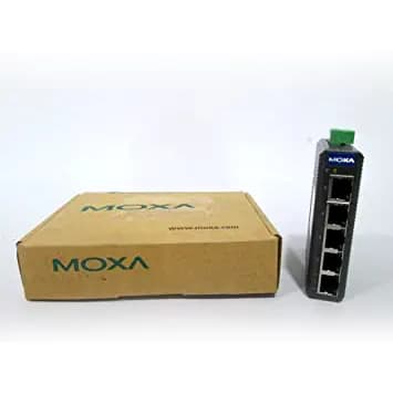 Switch Industrial 5-port Ethernet Gigabit  DIN -10 to 60°C  MOXA marca Moxa - Switch Industrial DIN-Rail