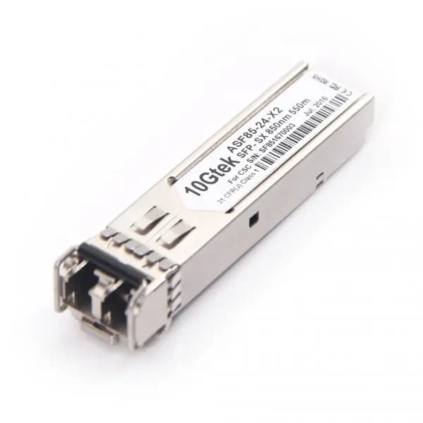 1.25G SFP Transceiver 1000Base-SX, 850nm 550 Metros Multimodo duplex LC-10Gtek marca 10Gtek - Transceiver Transceptores 