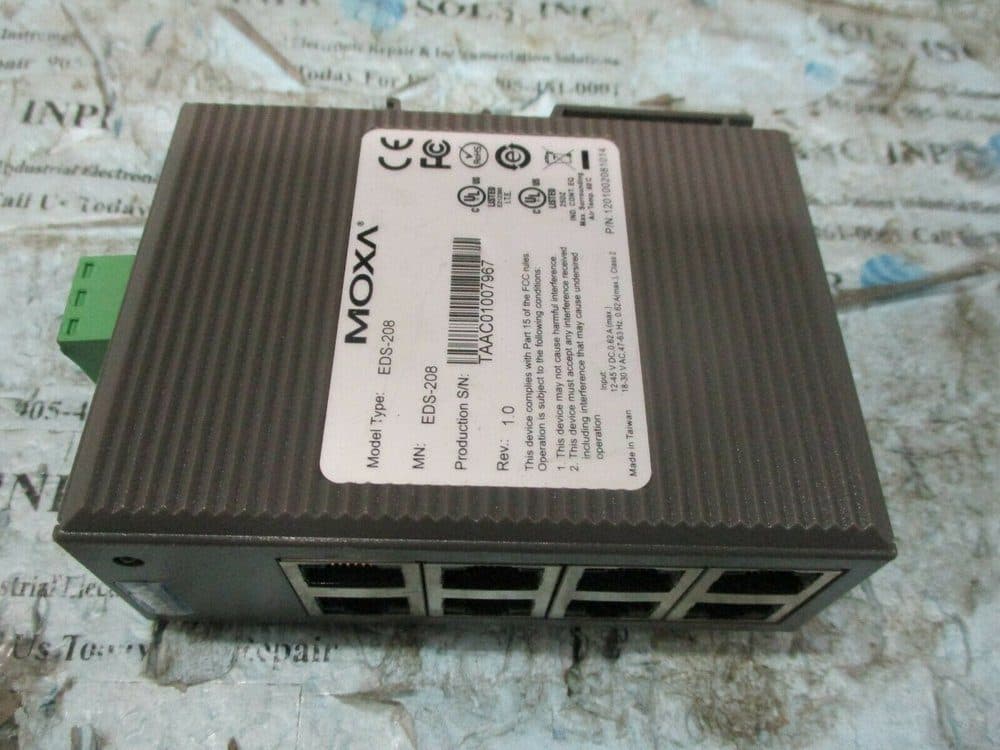 Switch Industrial 8port 10/100BaseT(X) ports, plastic housing, -10 to 60°C MOXA marca Moxa - Switch Industrial DIN-Rail
