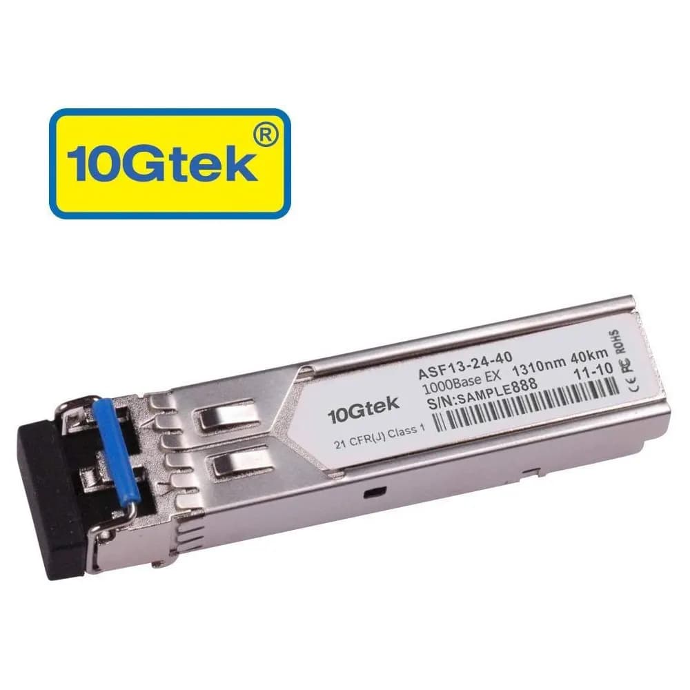 Transceiver SFP 1Gb, 1310nm monomodo Duplex LC, 40 km - 10Gtek marca 10Gtek - Transceiver Transceptores 