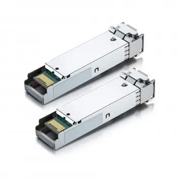 Par de Transceiver SFP BiDireccional 1.25Gbps, 01 Fibra monomodo LC, 1550nm-TX/1310nm-RX, 20km, 10Gtek marca 10Gtek - Transceiver Transceptores 