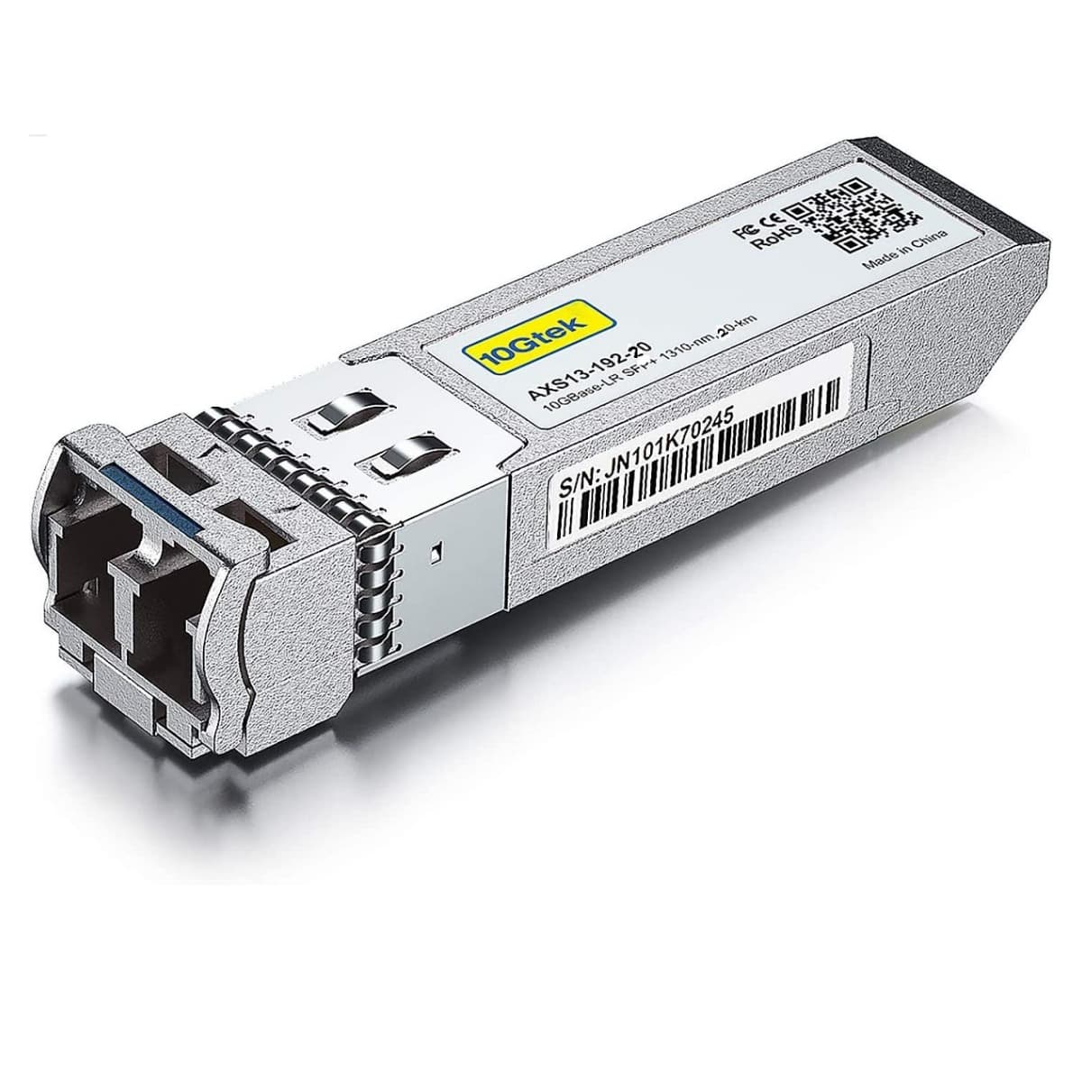 Transceiver 10GBase-LR SFP+ 1310nm Monomodo Duplex LC, 20 Km - 10Gtek marca 10Gtek - Transceiver Transceptores 