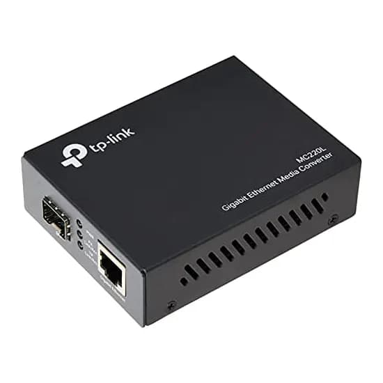 Modulo Media Converter 01 puerto SFP y 01 Puerto RJ45 Gigabit Ethernet MC220L -TP-LINK marca TP-Link - Conversores Media Converter