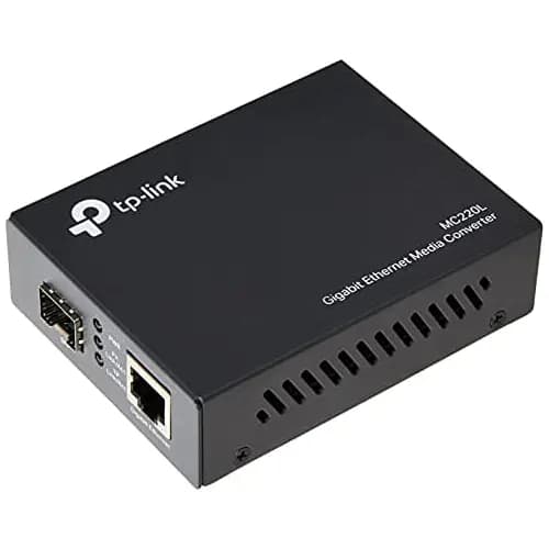 Modulo Media Converter 01 puerto SFP y 01 Puerto RJ45 Gigabit Ethernet MC220L -TP-LINK marca TP-Link - Conversores Media Converter